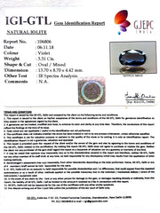 3.68 Ratti Natural Iolite With Govt. Lab Certificate-(2331)